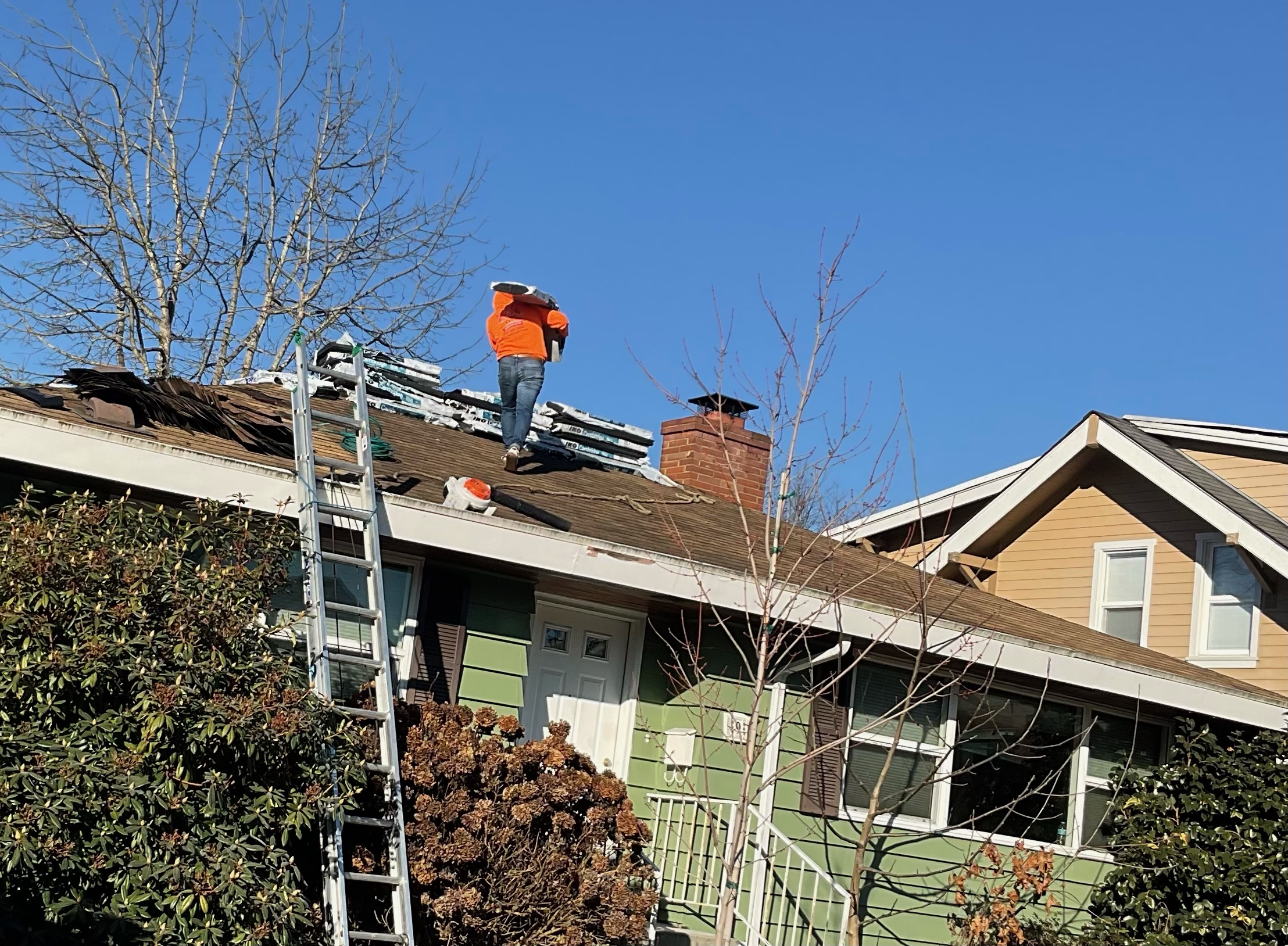 Roof Damage Cleaning